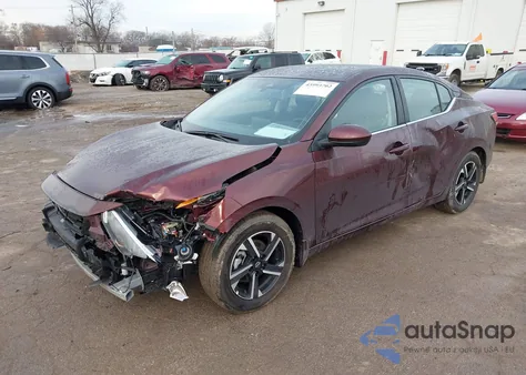 2025 Nissan Sentra Sv z USA, uszkodzony, nr VIN 3N1AB8CV4SY416486